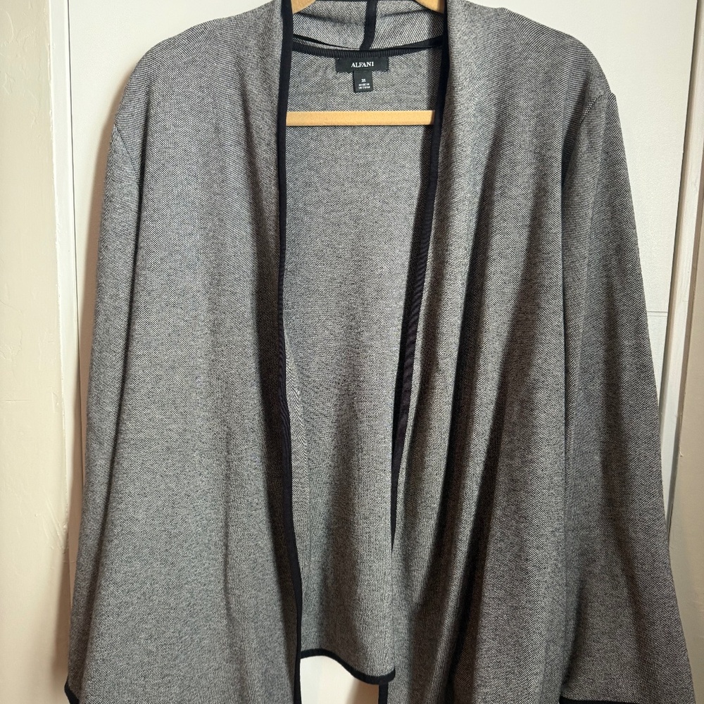 PLUS SIZE (3X)_Alfani Business Casual Jacket (Black/White)